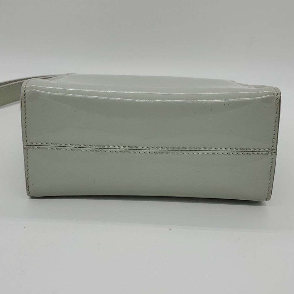 Furla Italian Gray Shoulder Bag Flap Over Small - Picture 5 of 10
